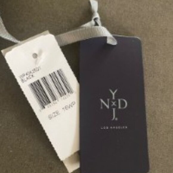 NWT NYDJ Black Mini Bootcut Jeans 16WP - Picture 2 of 4
